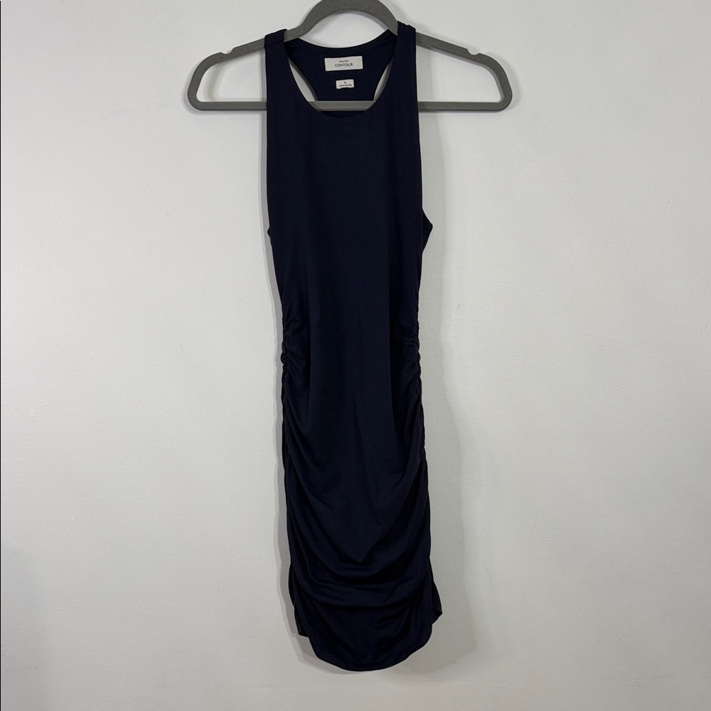 NWOT Babaton Contour Rouched Razorback Dress
